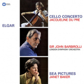 JACQUELINE DU PRE / JANET BAKER / SIR JOHN BARBIROLLI — Elgar: Cello Concerto, Sea Pictures (LP)
