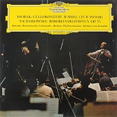 HERBERT VON KARAJAN — Dvorak: Cello Concerto / Tchaikovsky: Variations On A Rococo Theme (LP)